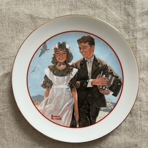 Norman Rockwell 1982 Plate CW Collection Young Love Series